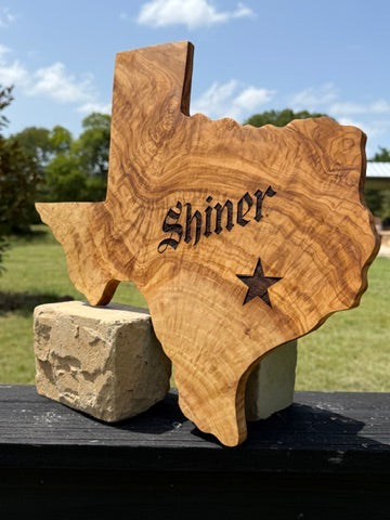 Texas Charcuterie Board - Olive Wood