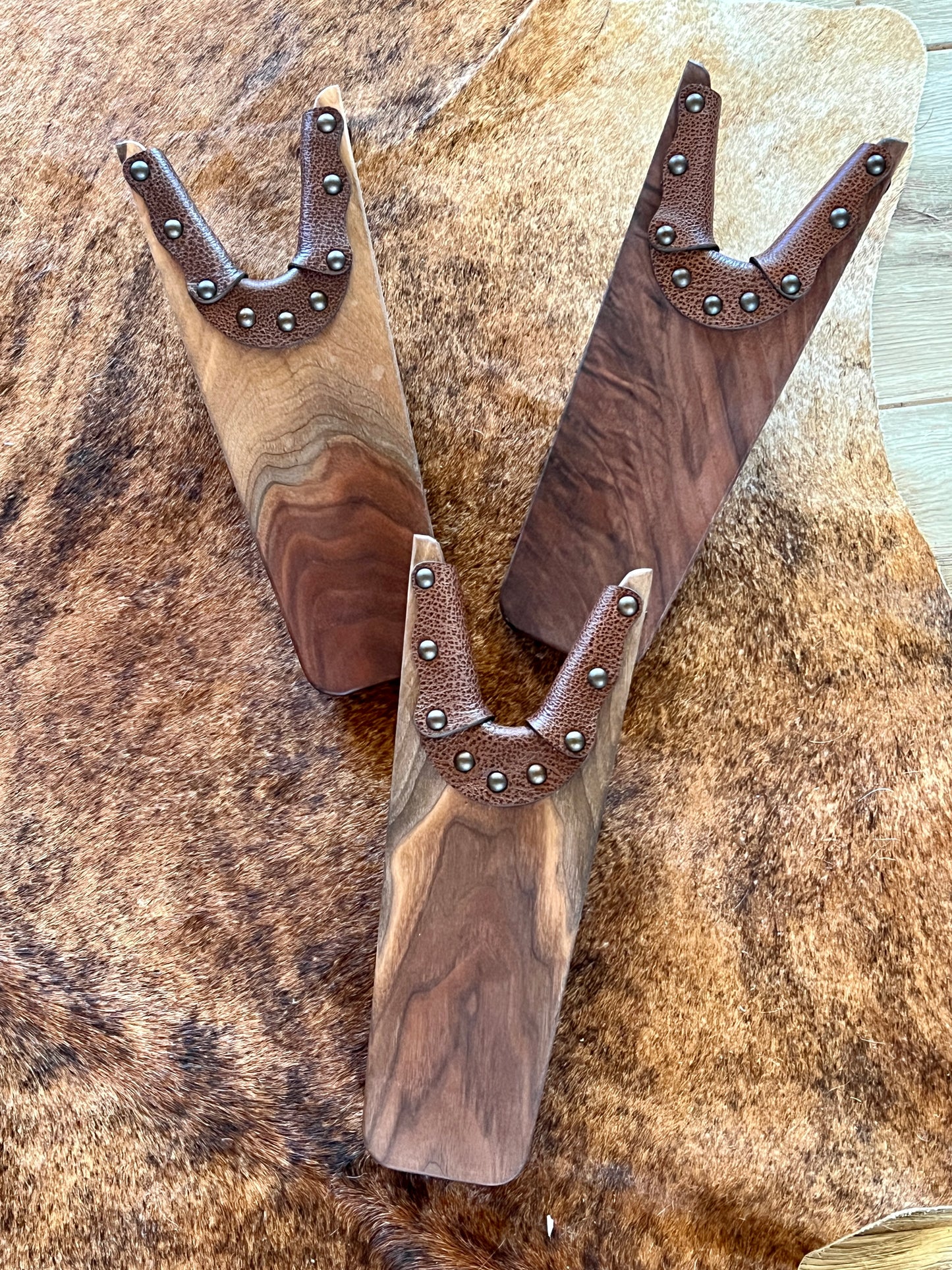 Black Walnut & Leather Boot Jack (Boot Puller)