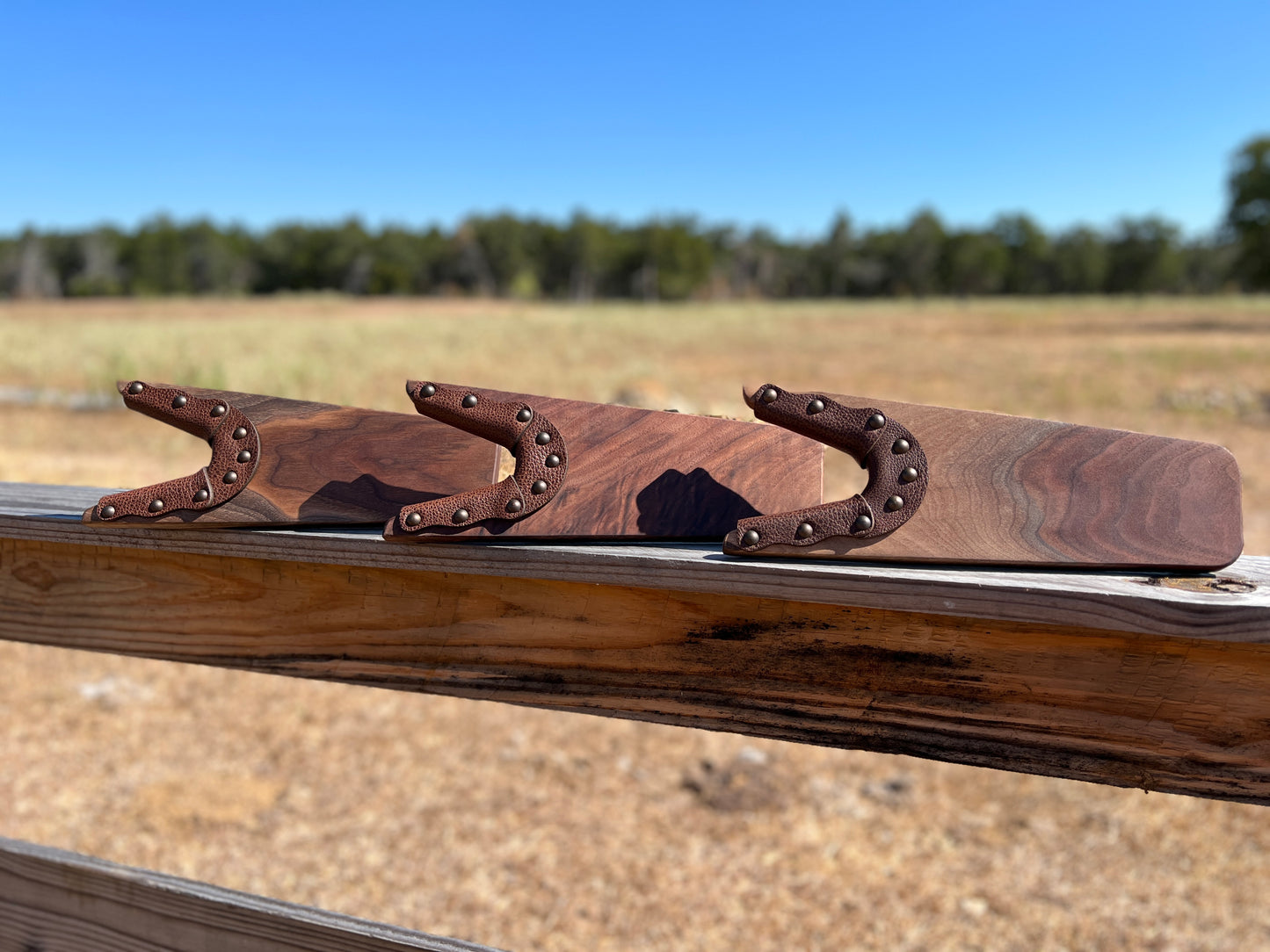 Black Walnut & Leather Boot Jack (Boot Puller)