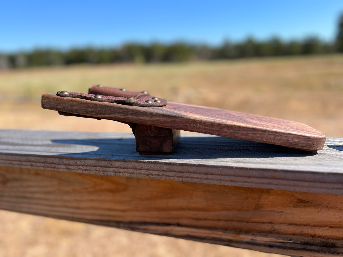 Black Walnut & Leather Boot Jack (Boot Puller)