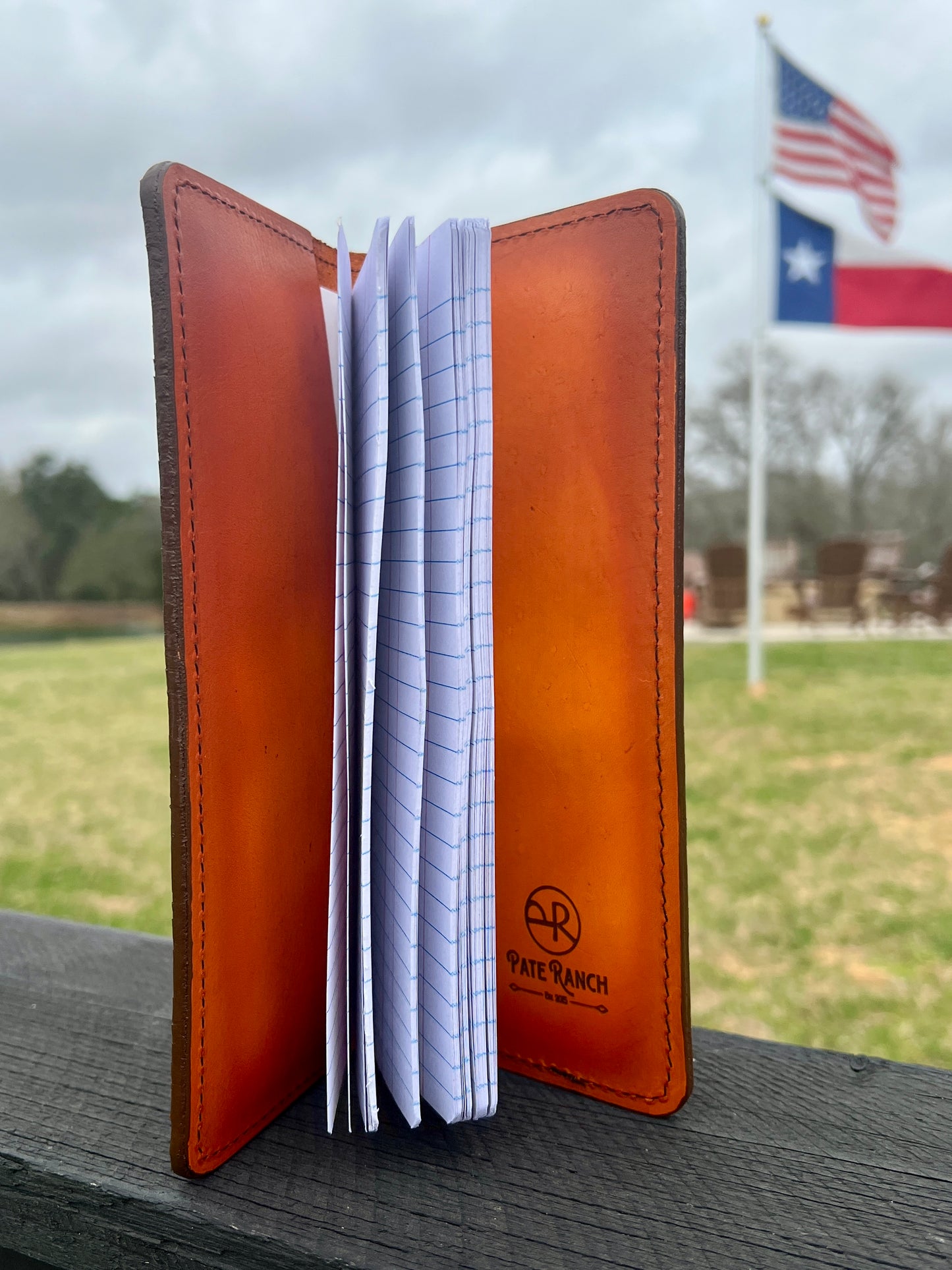 Handcrafted Tally Book Cover - Paisley Pattern Engrave