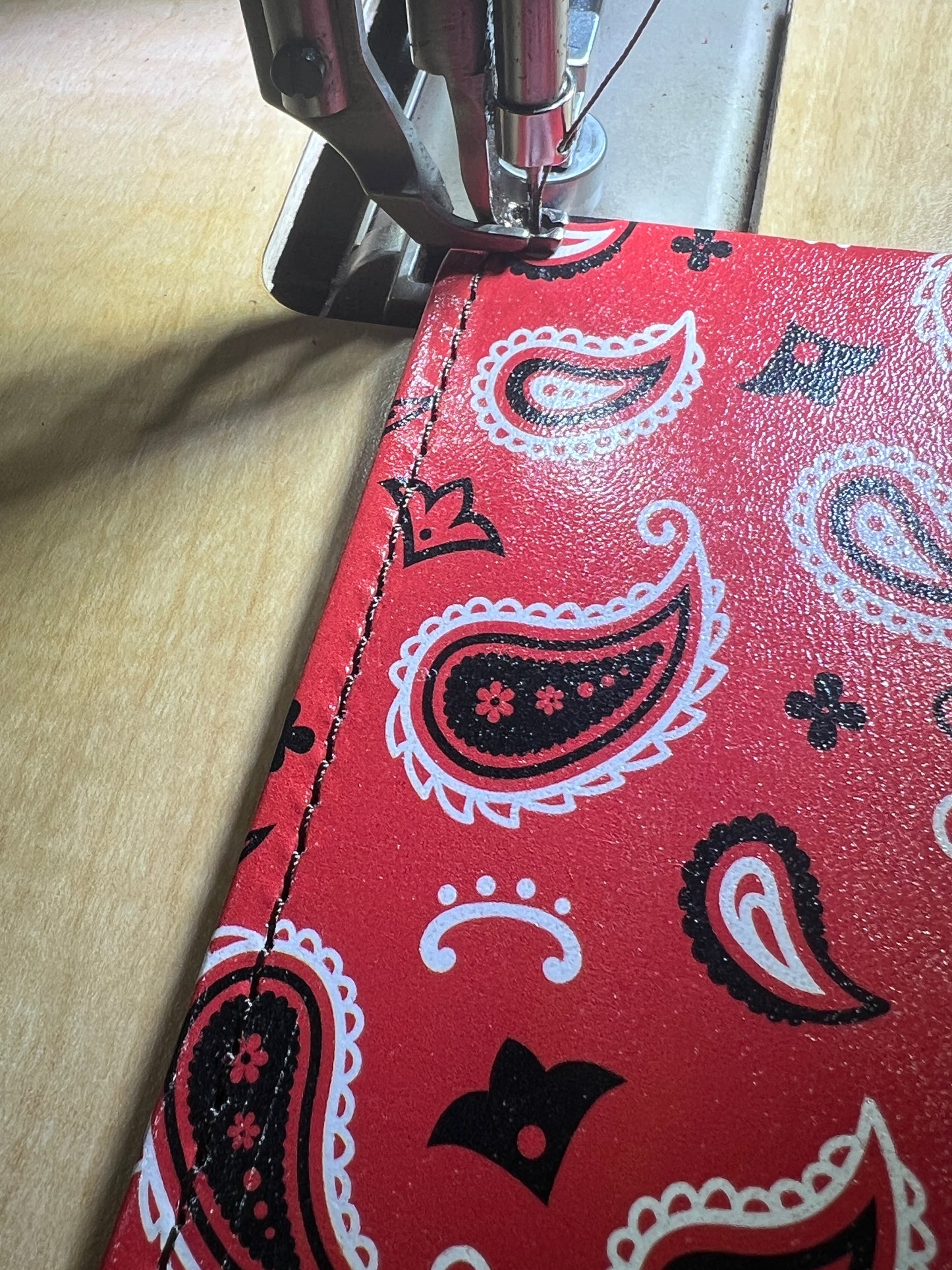Handcrafted Tally Book Cover - Paisley Pattern Color printed