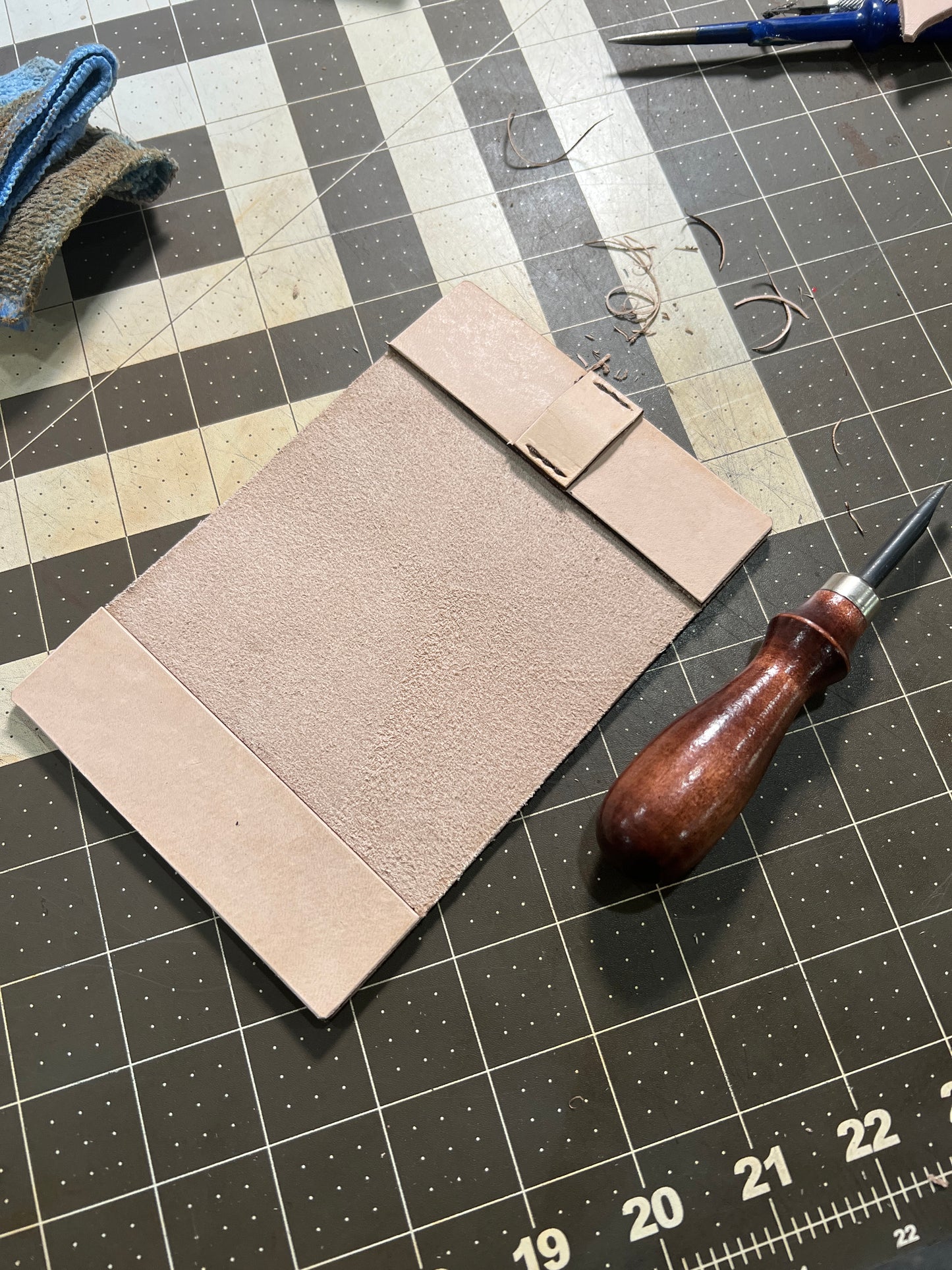 Handcrafted Leather Golf Scorecard Holder