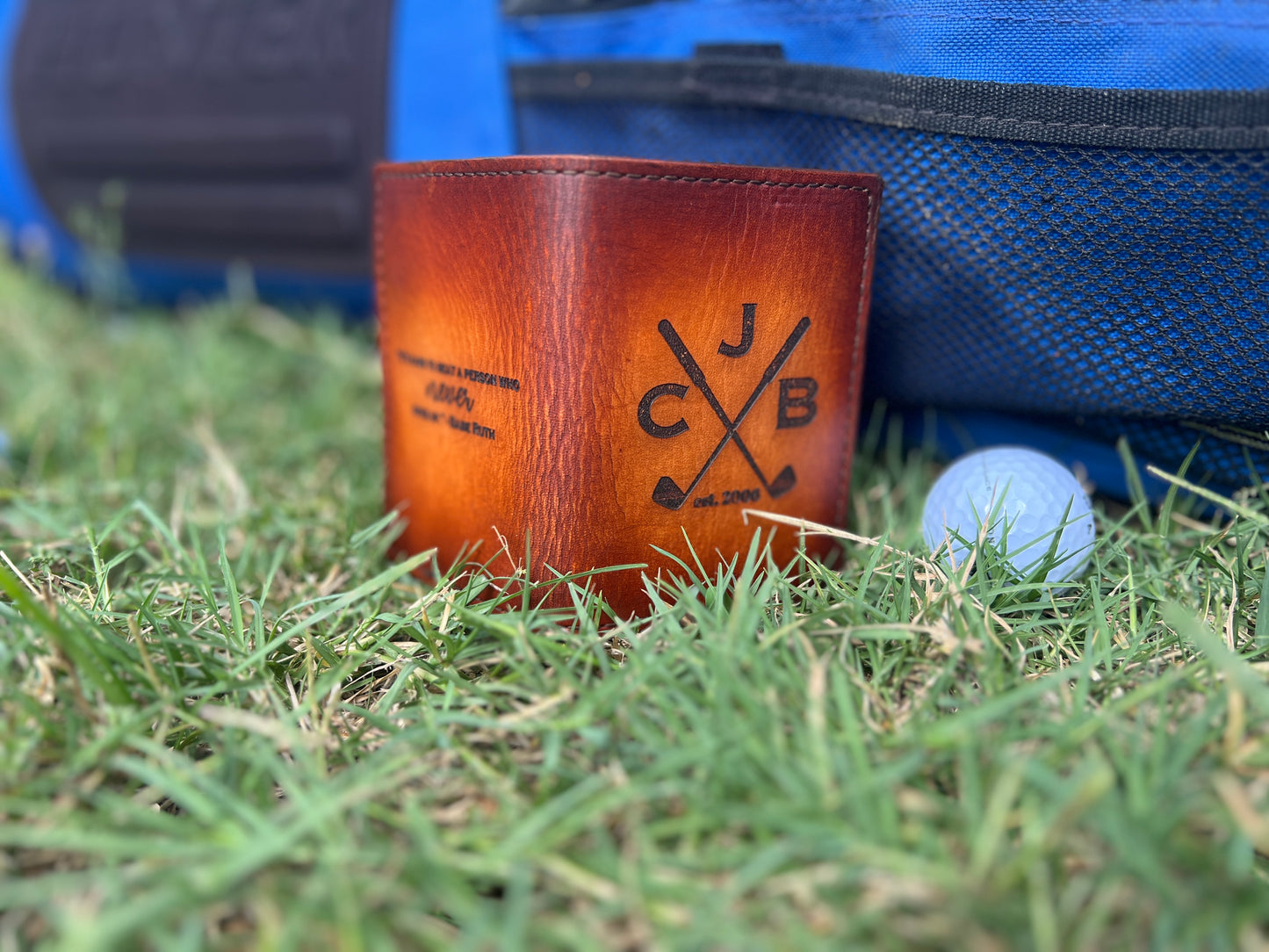 Handcrafted Leather Golf Scorecard Holder