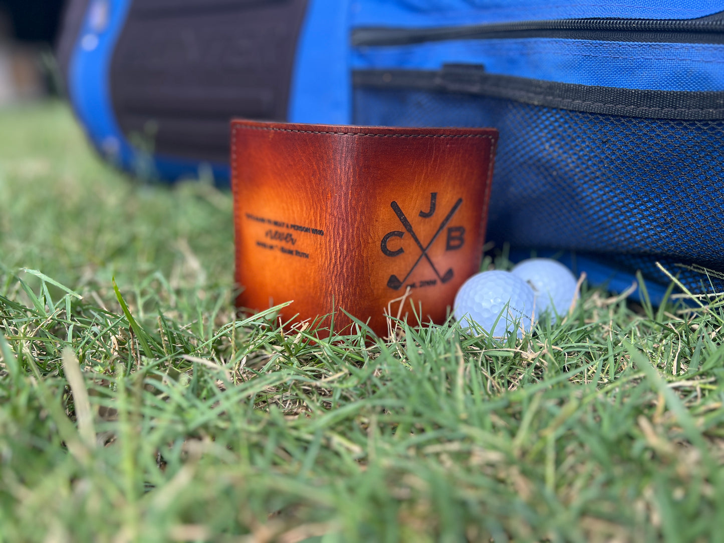 Handcrafted Leather Golf Scorecard Holder