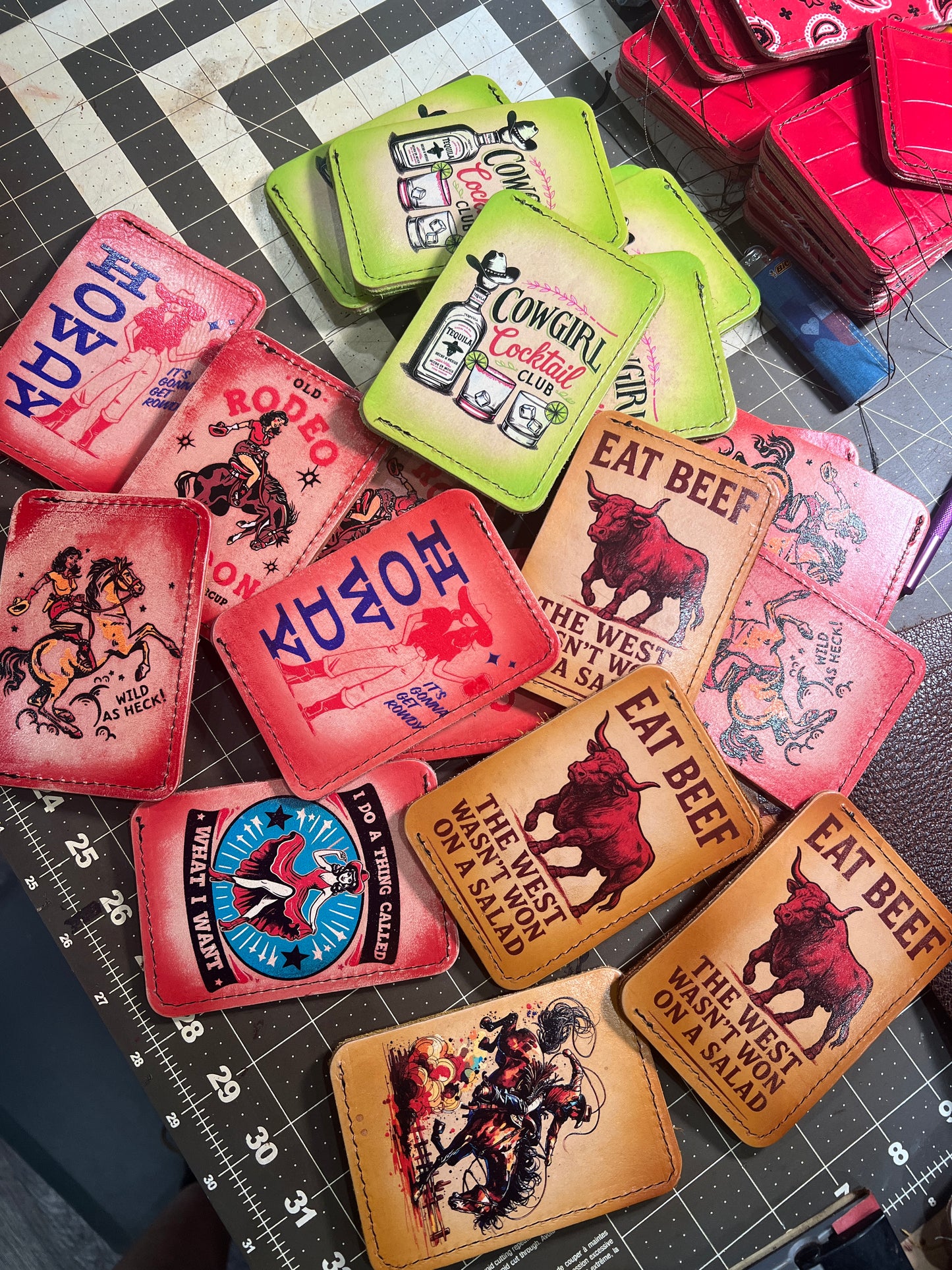 Vintage Western Slim Wallets