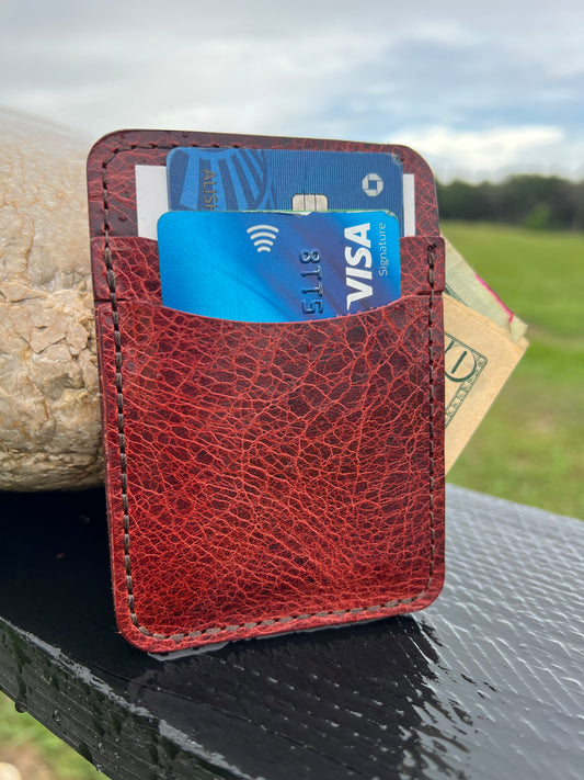 Slim Wallet - Vintage Glazed Water Buffalo