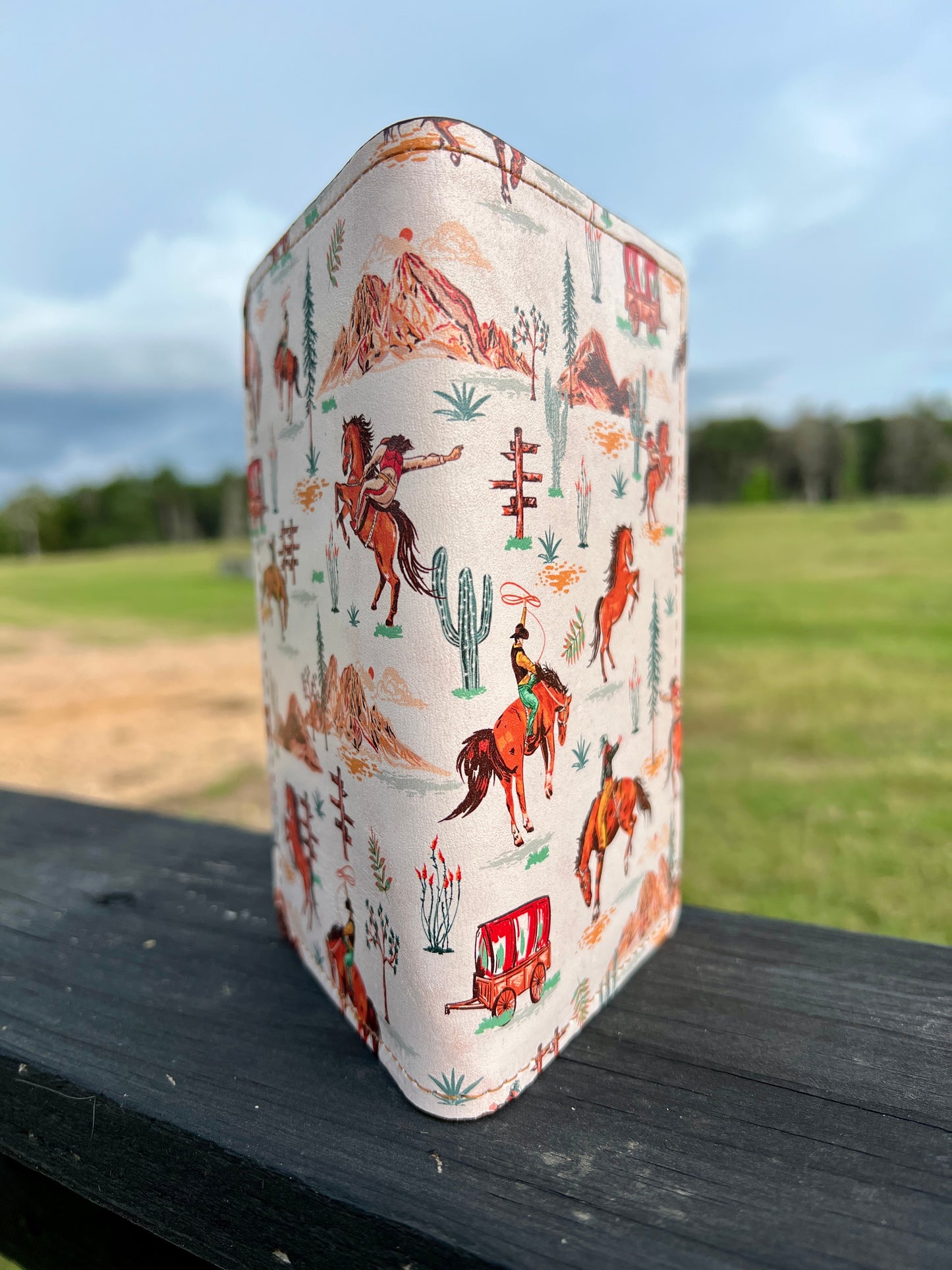 Vintage Western Printed Notebook