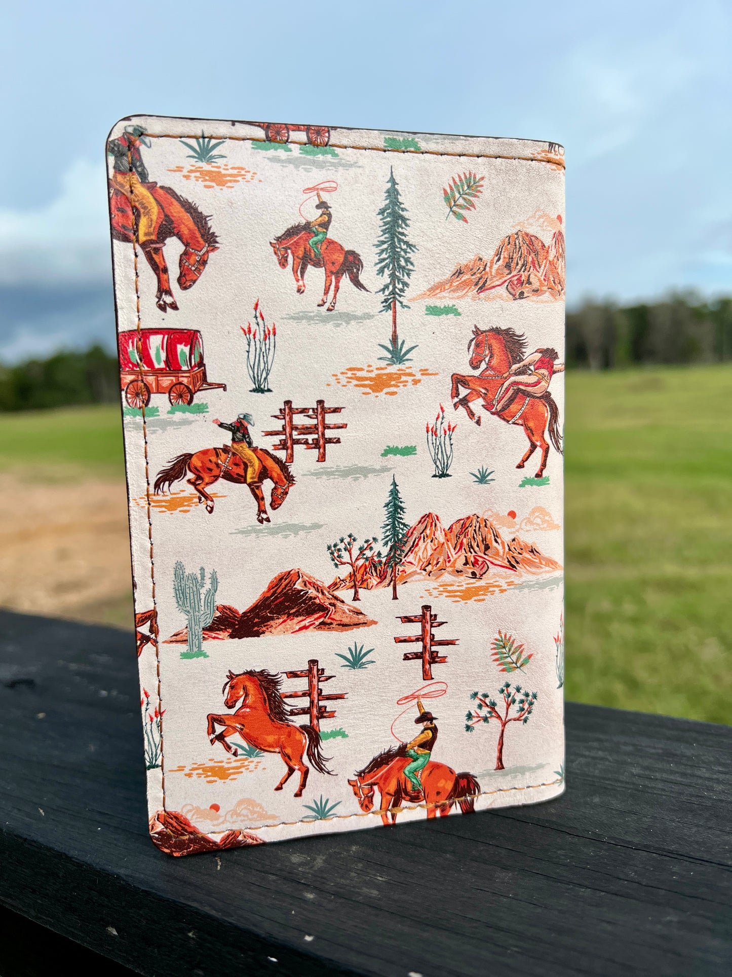 Vintage Western Printed Notebook