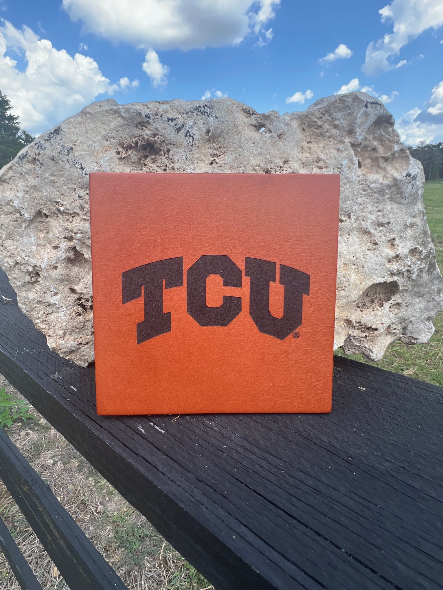 Bridle Leather Coasters - 4.5" - University Collection