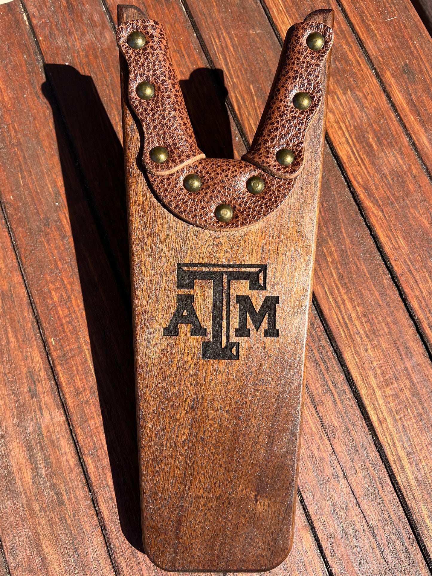 University Licensed Black Walnut Boot Jack