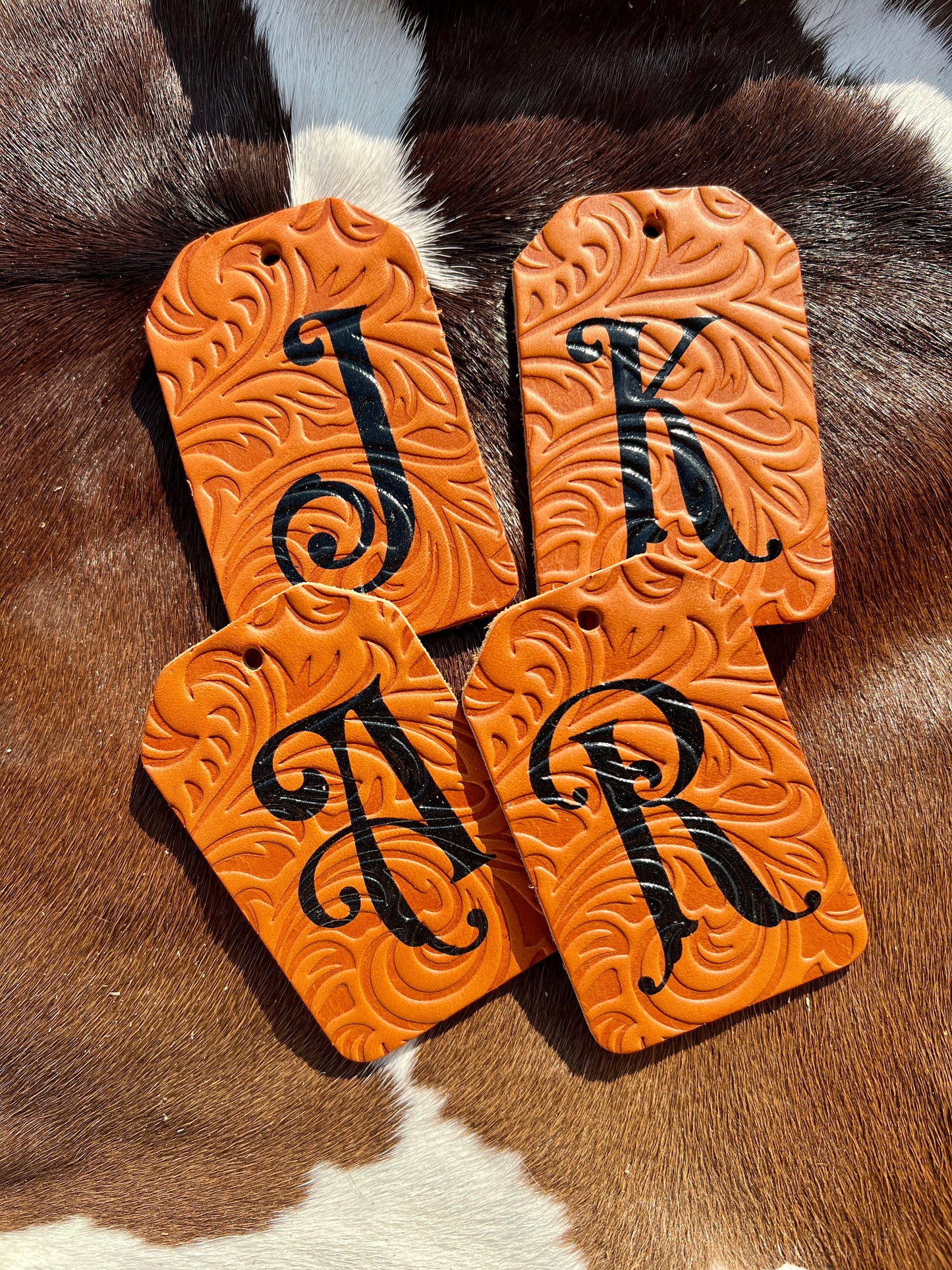 Bridle Leather Luggage Tag / Stocking Tag