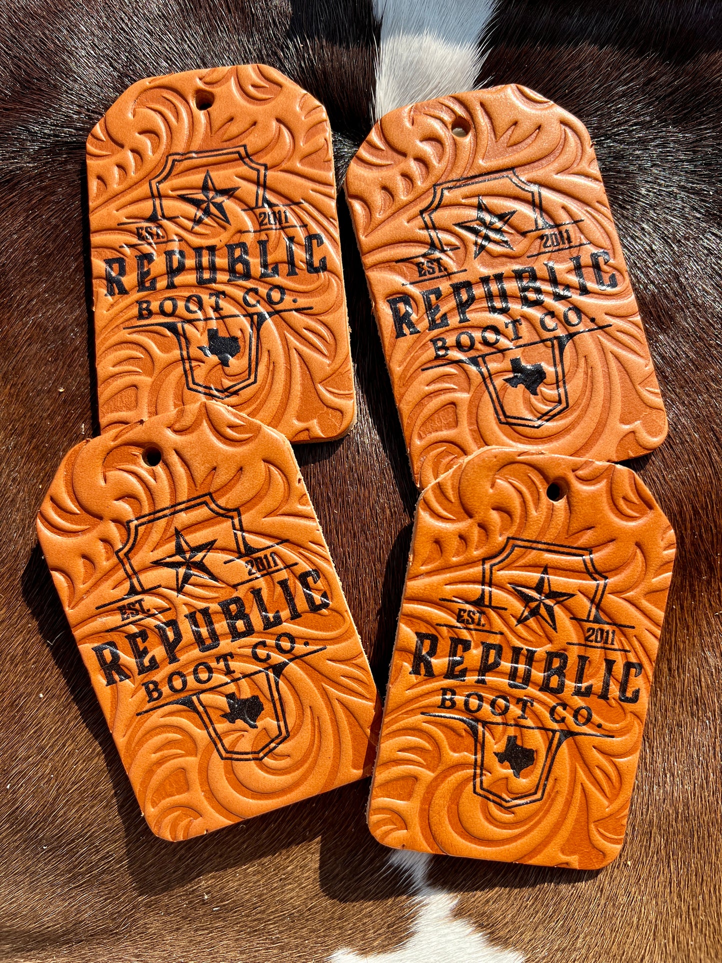 Bridle Leather Luggage Tag / Stocking Tag