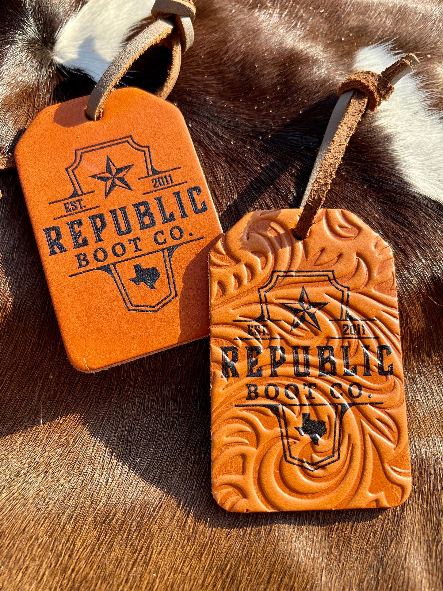 Bridle Leather Luggage Tag / Stocking Tag