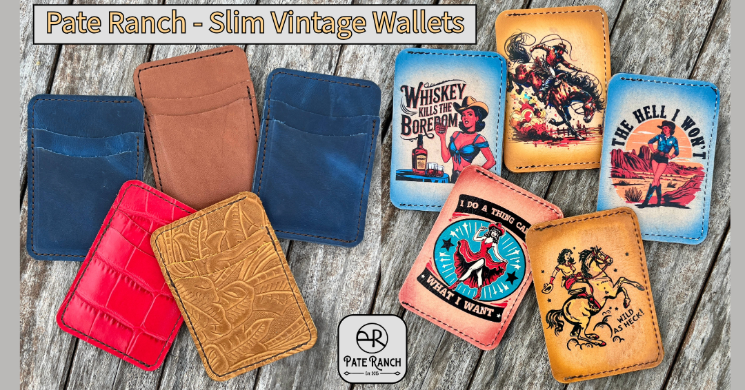 Vintage Western Slim Wallets