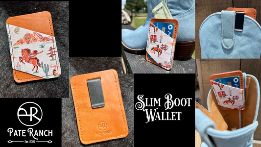 Boot Wallet - Western Slim Card Holder