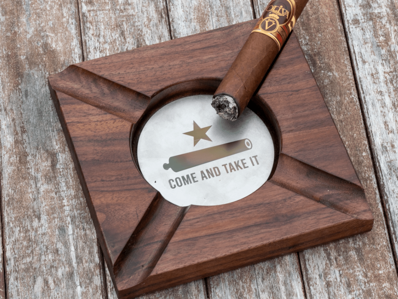 Black Walnut Cigar and Drink Rest - PateRanchCreations