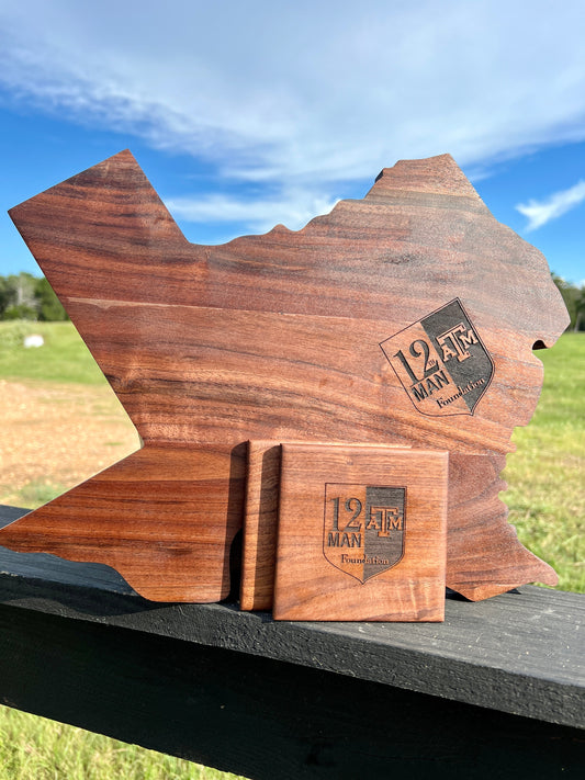 Black Walnut Serving Board - Texas Shape - PateRanchCreations