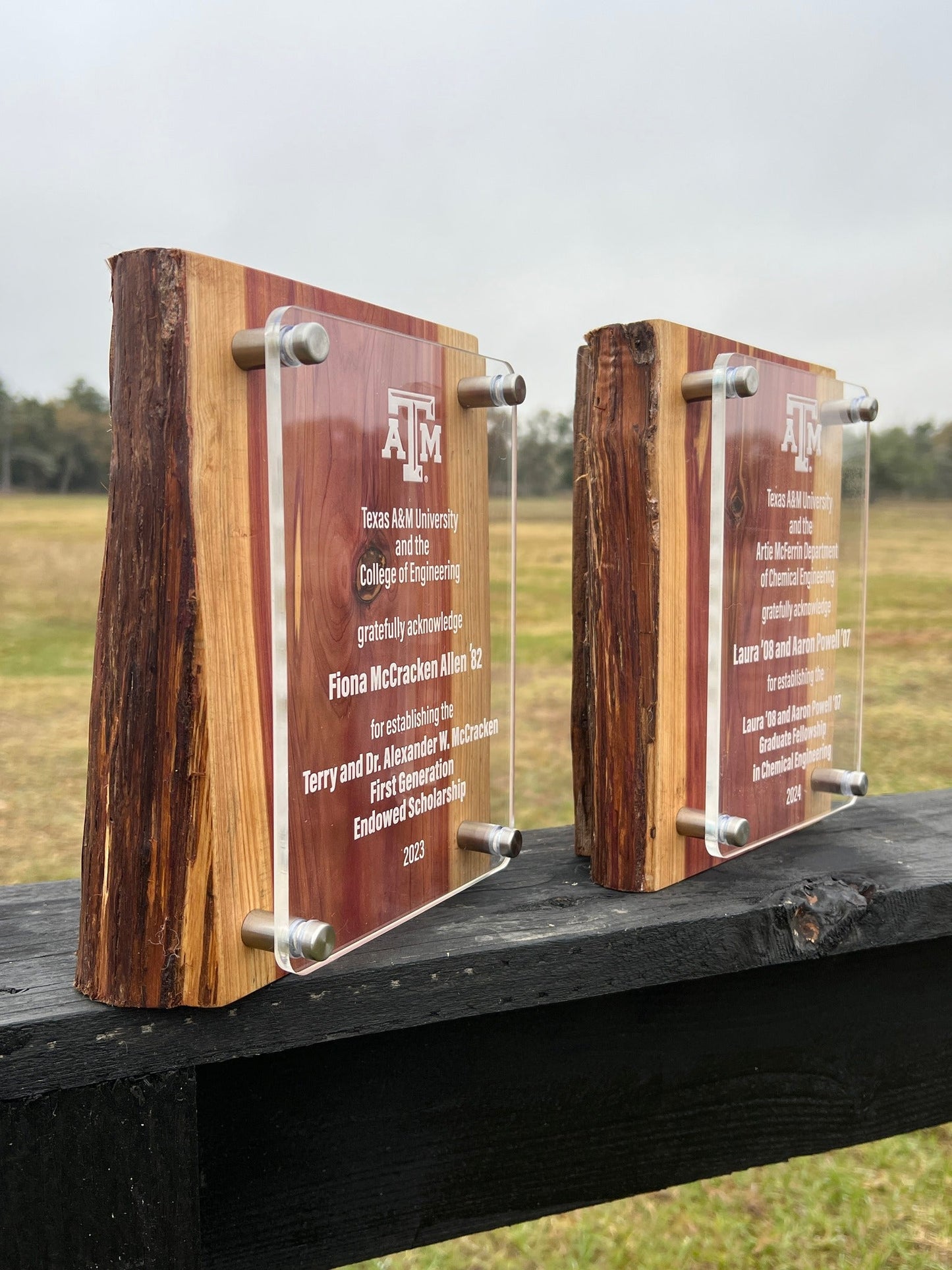 Custom Cedar and Acrylic Award Plaque - PateRanchCreations