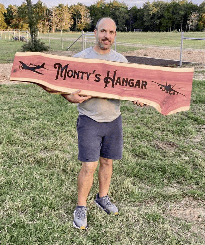 Custom Engraved Cedar Sign - PateRanchCreations