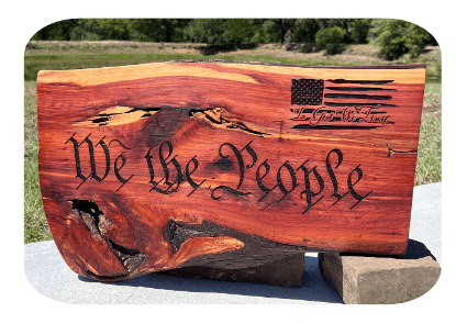 Custom Engraved Cedar Sign - PateRanchCreations