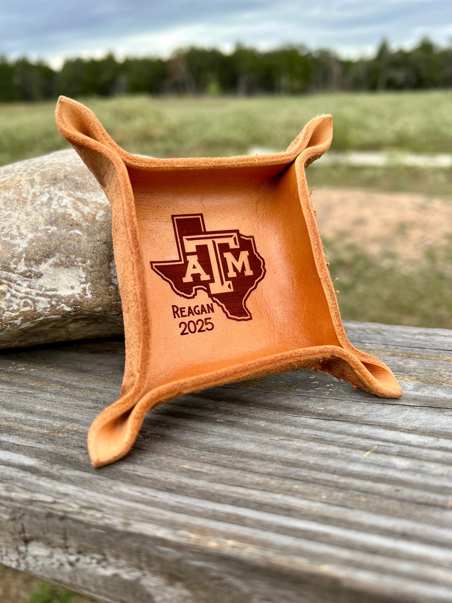 Custom Leather Ring Tray / Leather Catchall - PateRanchCreations