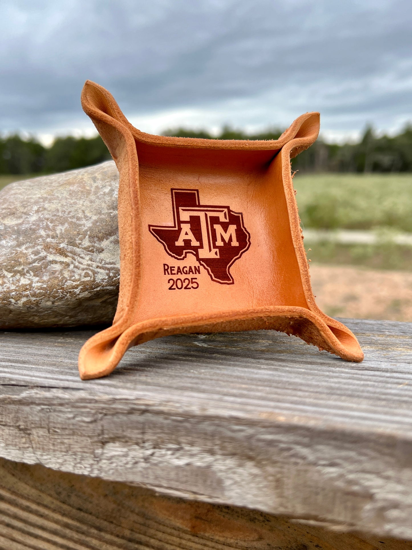 Custom Leather Ring Tray / Leather Catchall - PateRanchCreations
