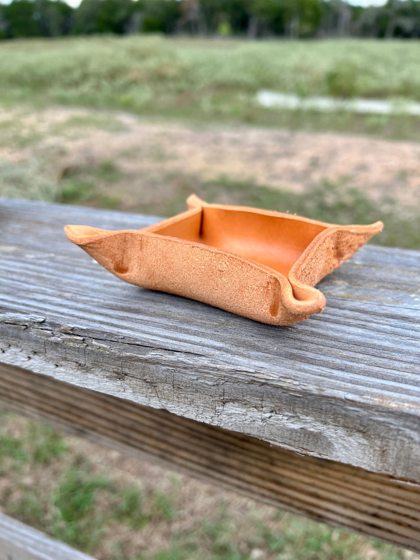 Custom Leather Ring Tray / Leather Catchall - PateRanchCreations