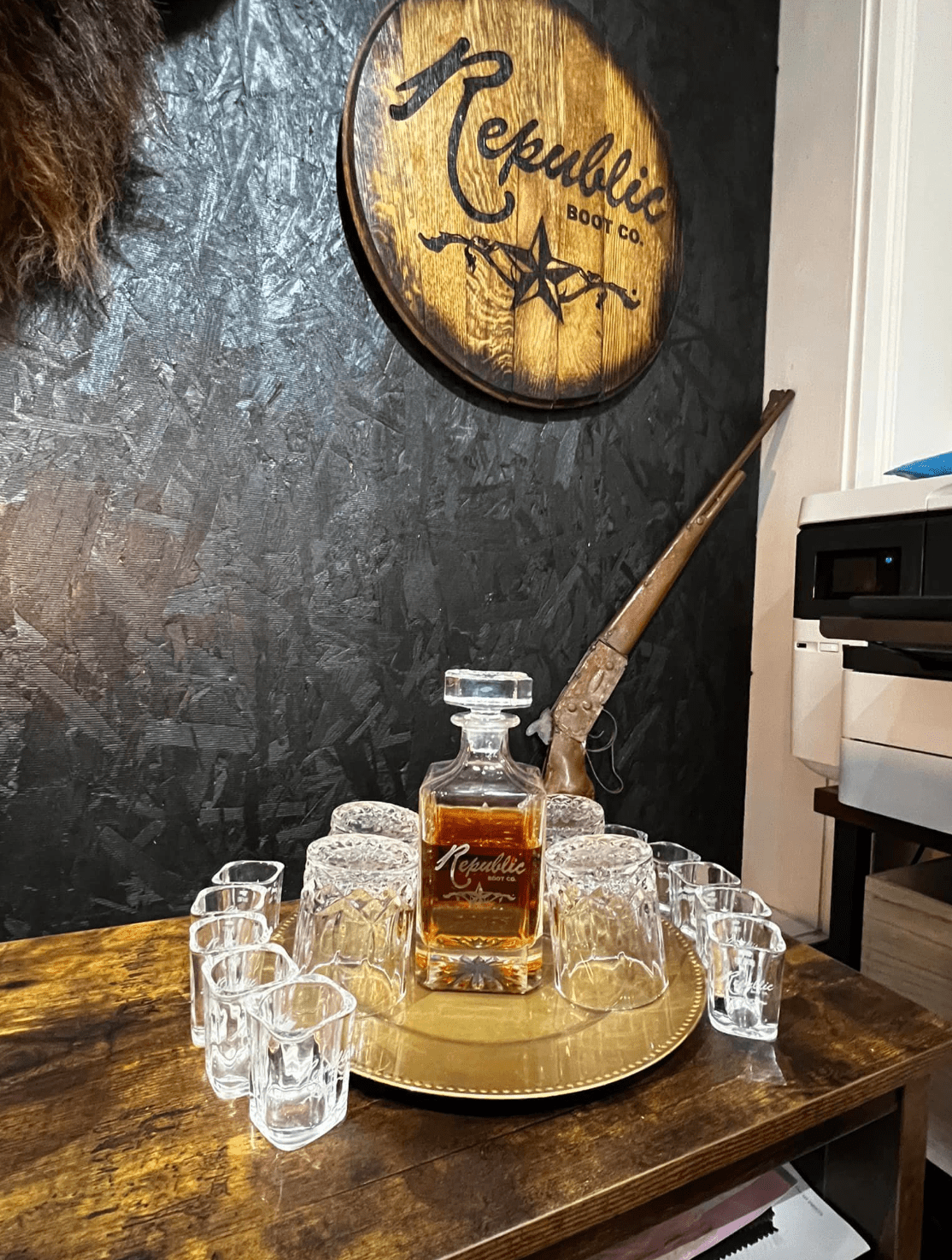 Engraved Authentic Whiskey Barrel Lid - PateRanchCreations