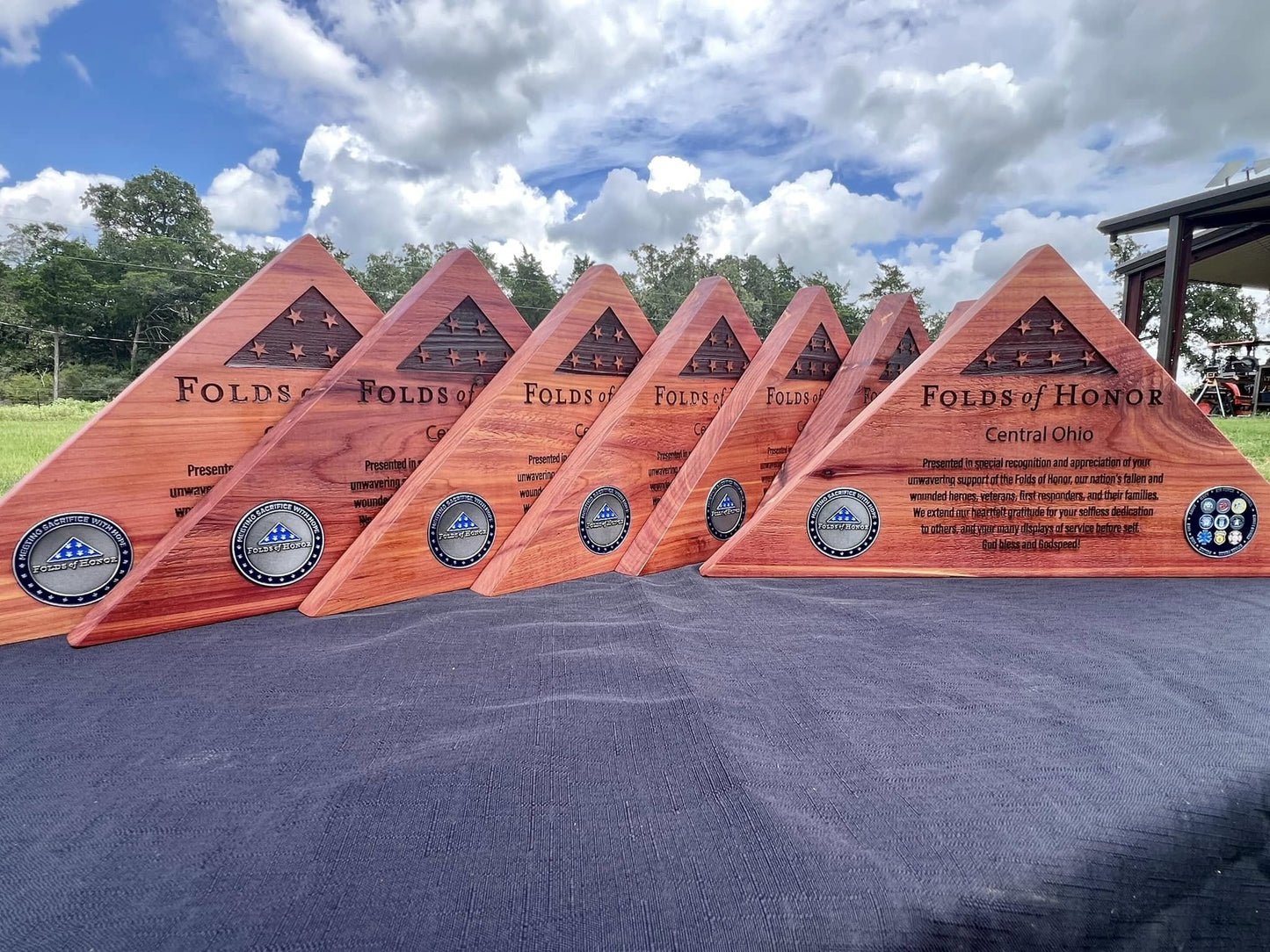 Folded Flag Triangle Award - PateRanchCreations