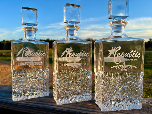 Glass Whiskey Decanter - PateRanchCreations