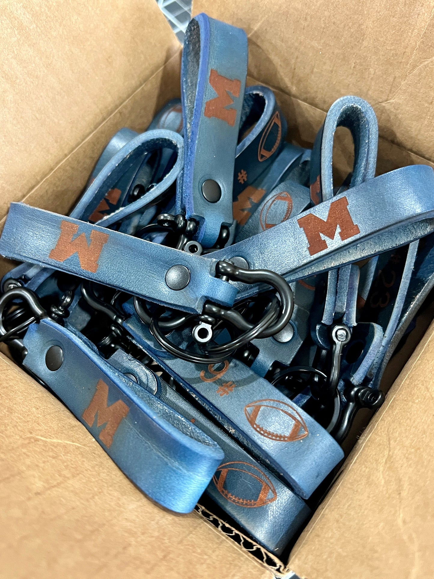 Handcrafted Real Leather Keychains - PateRanchCreations