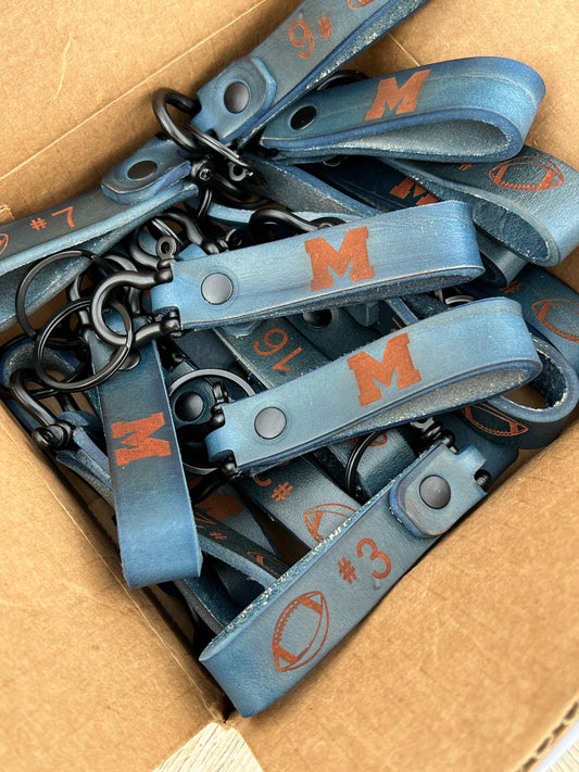 Handcrafted Real Leather Keychains - PateRanchCreations