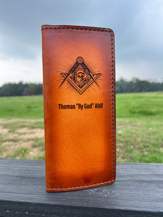 Handcrafted Tally Book Cover Custom Engraved - PateRanchCreations
