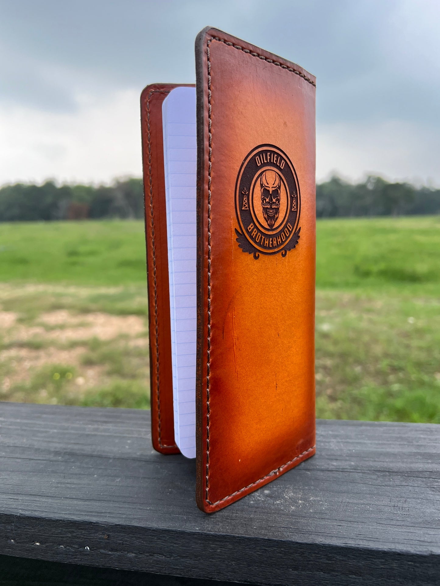 Handcrafted Tally Book Cover Custom Engraved - PateRanchCreations