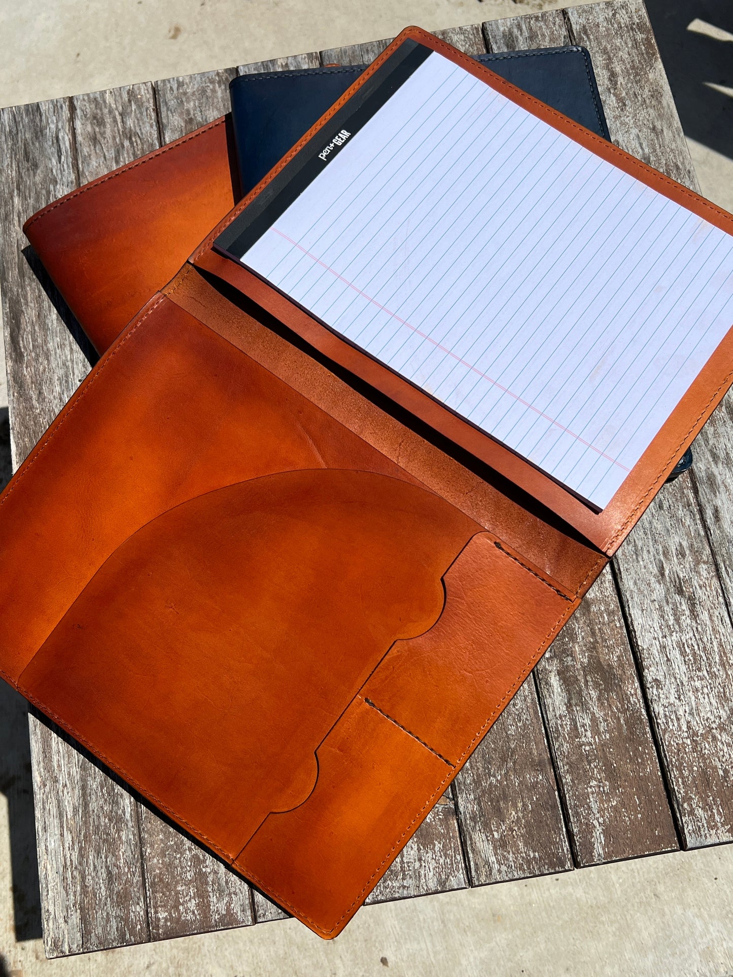 Handmade Leather Folio - PateRanchCreations