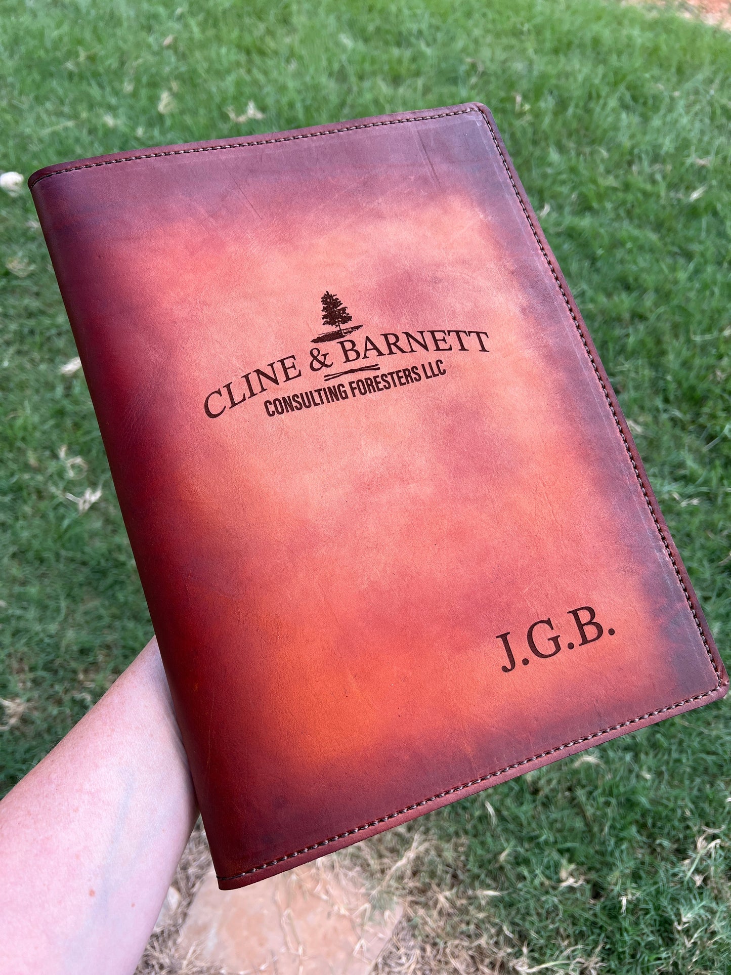 Handmade Leather Folio - PateRanchCreations