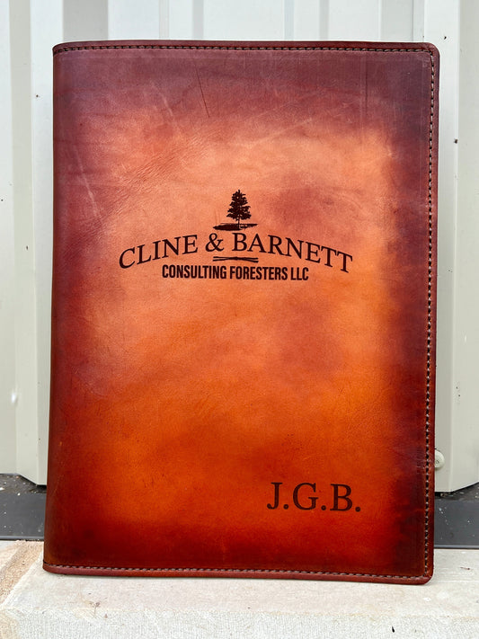 Handmade Leather Folio - PateRanchCreations