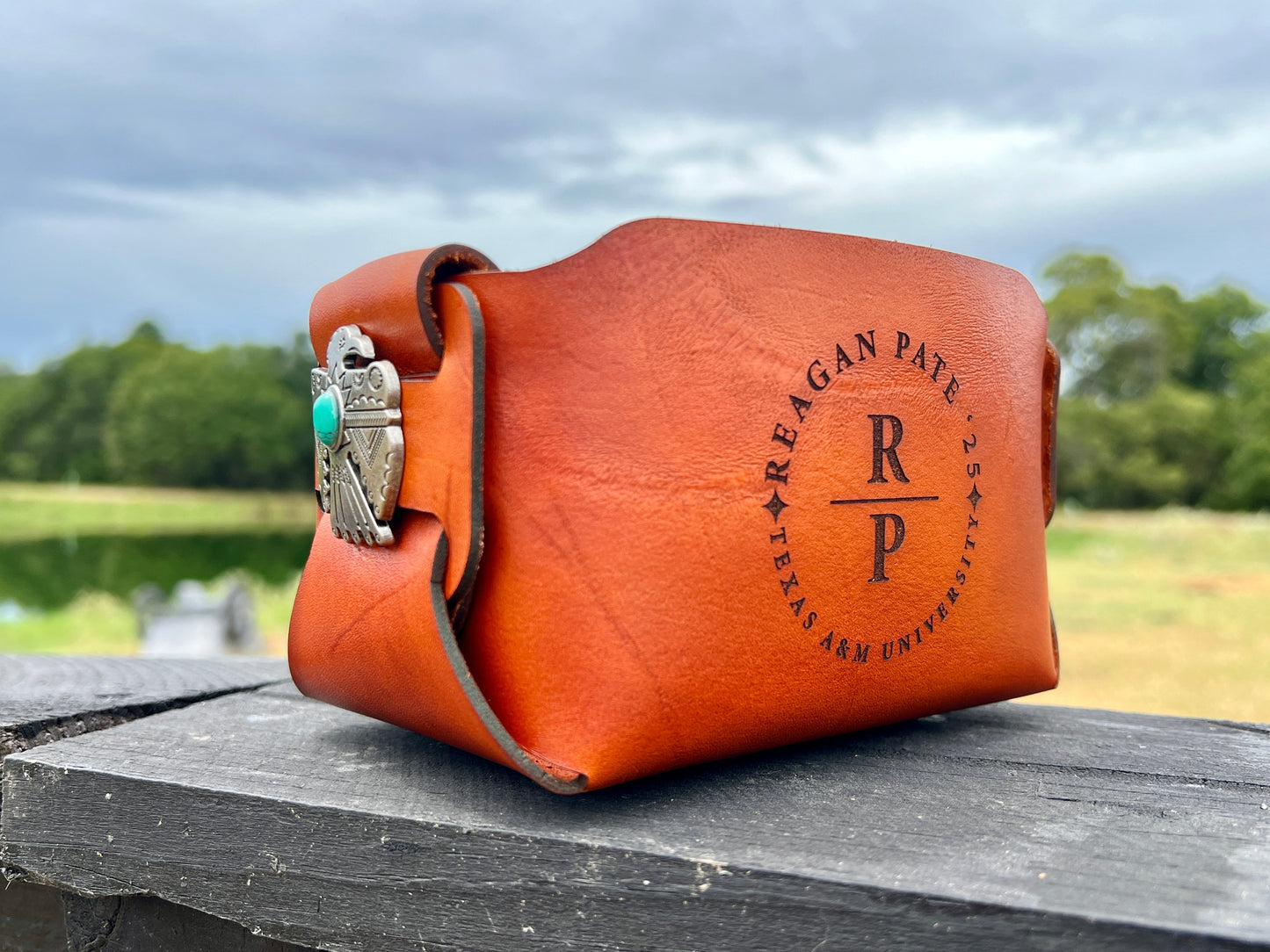 Leather Catch All - Leather Bucket - PateRanchCreations