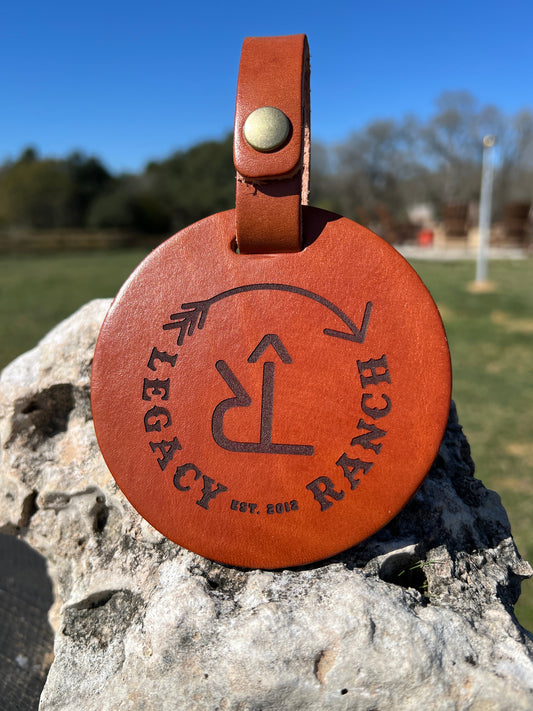 Leather Golf Bag Tag - PateRanchCreations