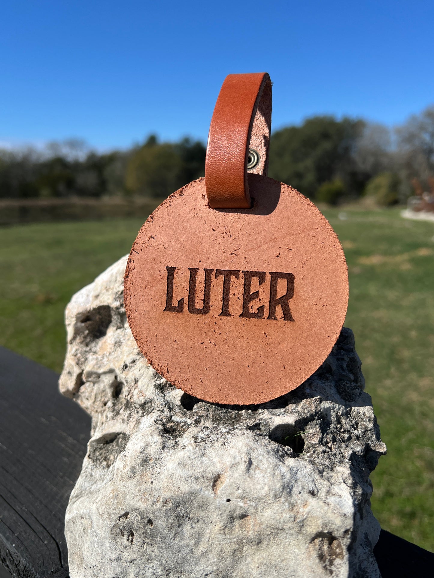 Leather Golf Bag Tag - PateRanchCreations