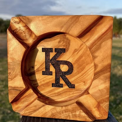 Olive Wood Cigar Ash Tray - PateRanchCreations