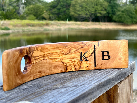 Olive Wood Wine Holder - PateRanchCreations
