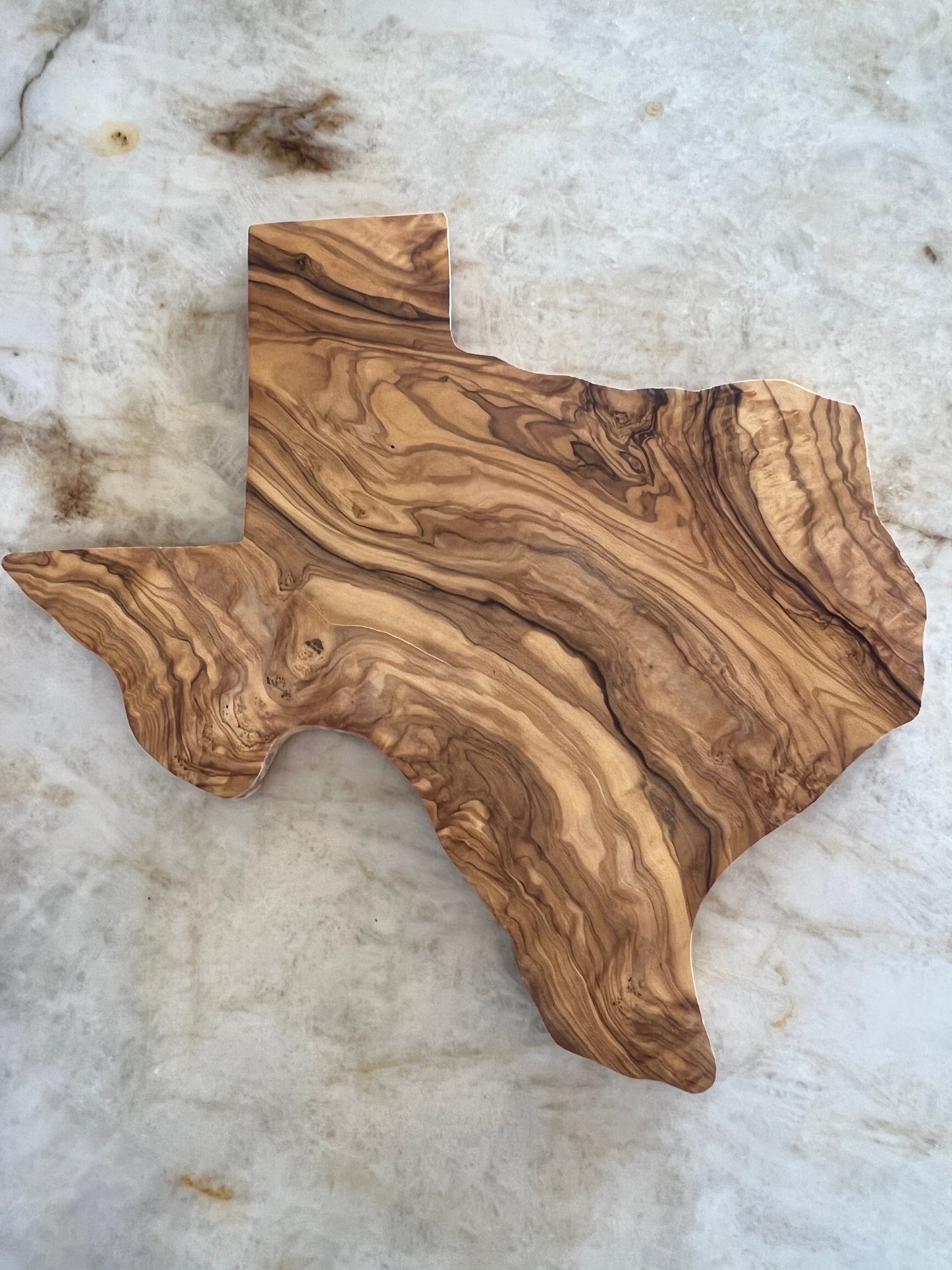Texas Charcuterie Board - Olive Wood - PateRanchCreations