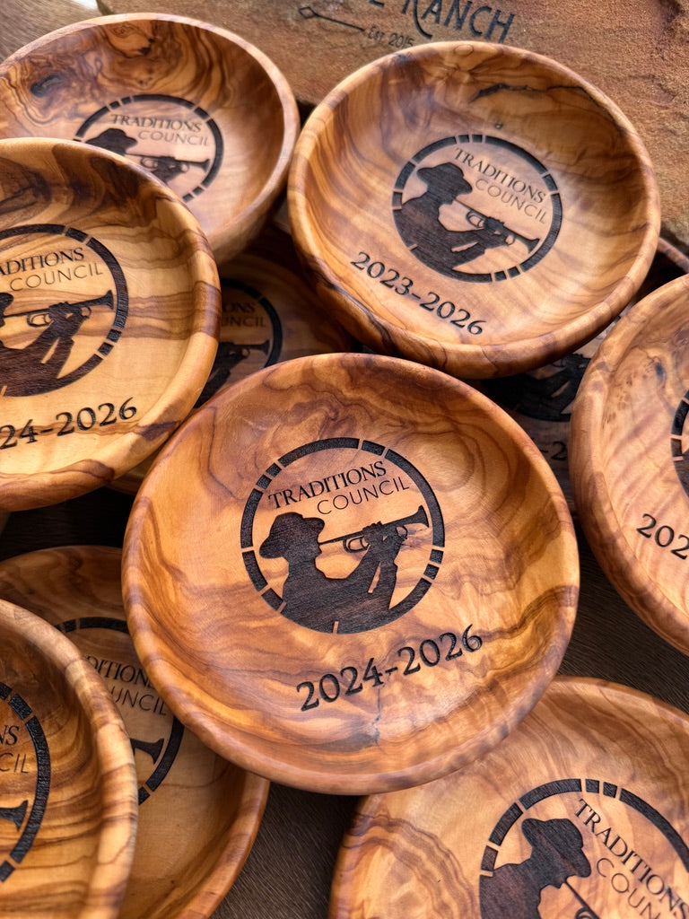 Personalized Olive Wood Ring Dish