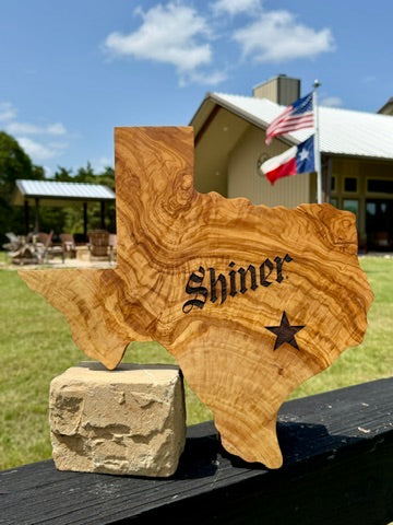 Texas Charcuterie Board - Olive Wood