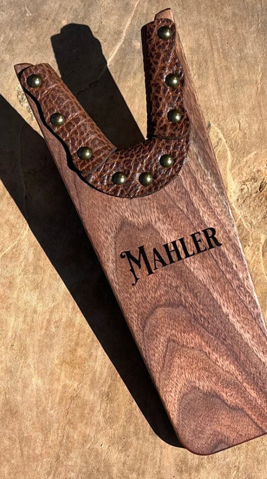 Black Walnut & Leather Boot Jack (Boot Puller)