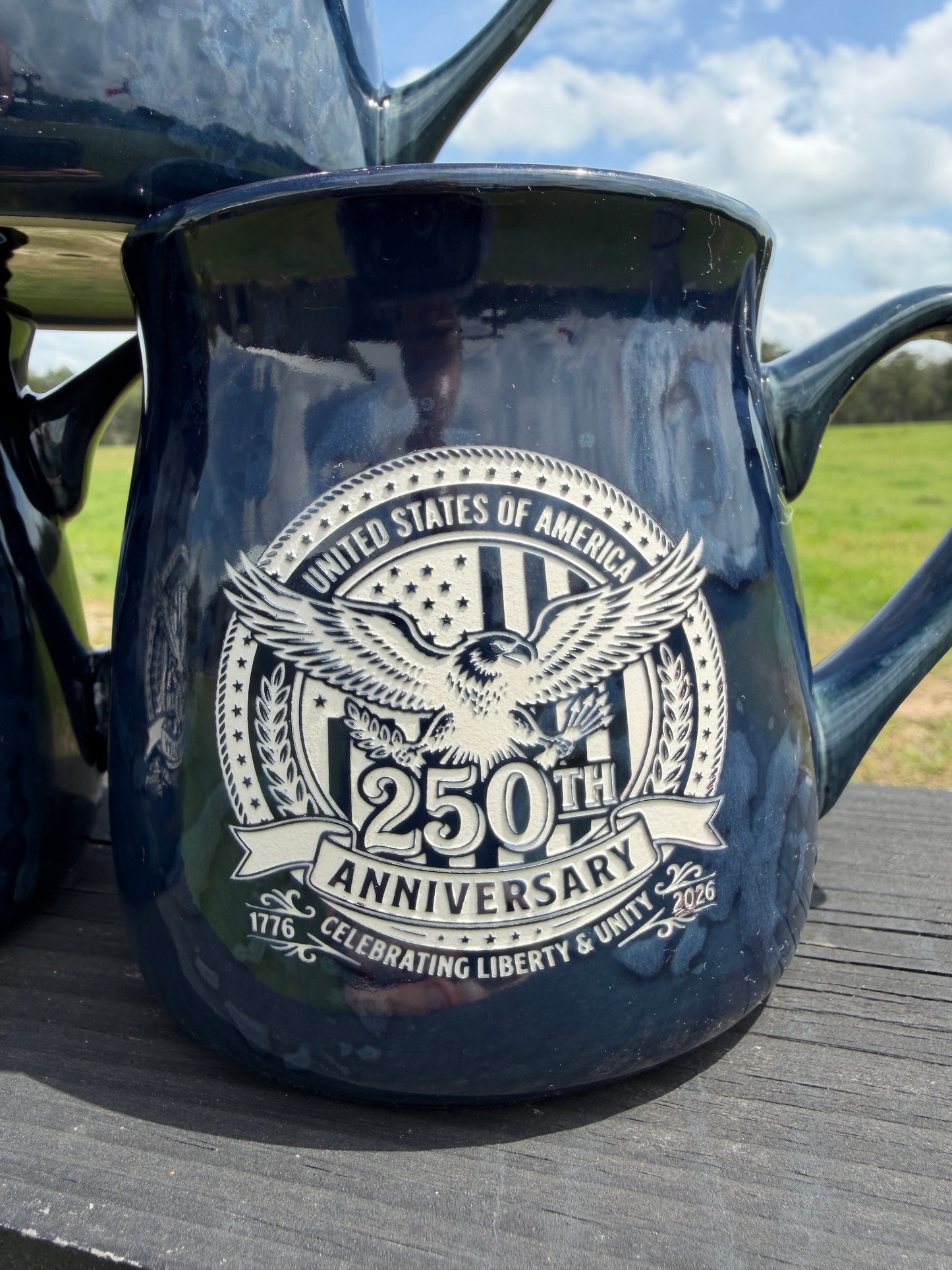 250th Anniversary Mug - Sand-carved 16 oz Glaze Mug