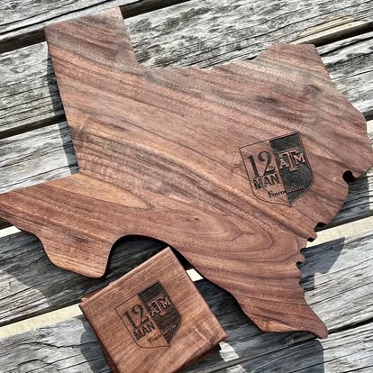 Black Walnut Serving Board - Texas Shape