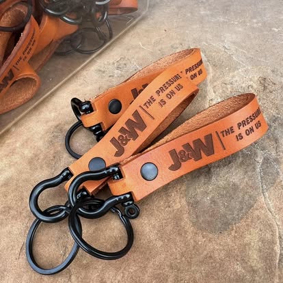 Handcrafted Real Leather Keychains